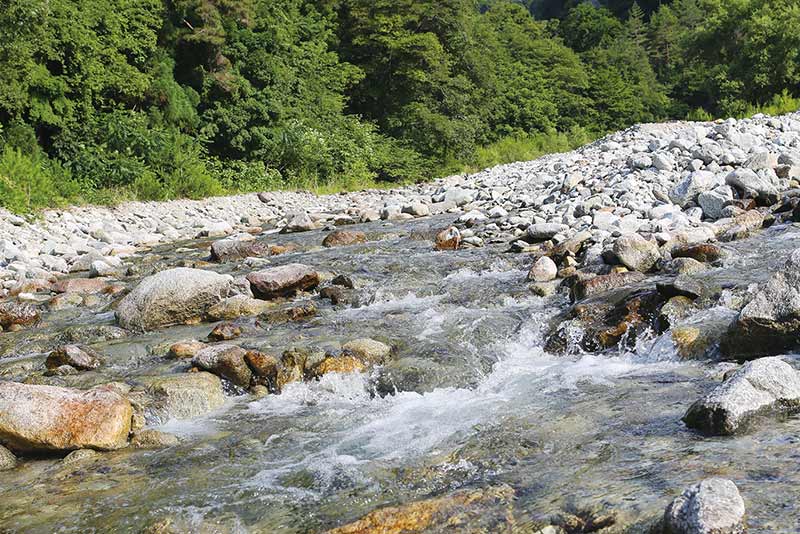 天龍川の支流の遠山川